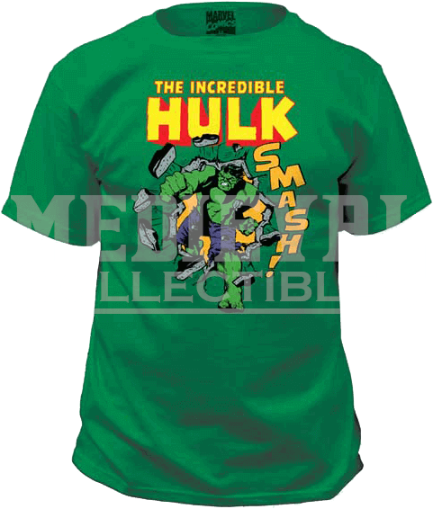 Incredible Hulk Comic T Shirt Design PNG image