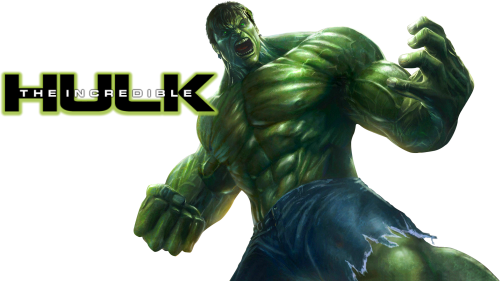 Incredible Hulk Logoand Character PNG image