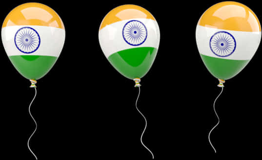 India Flag Themed Balloons PNG image
