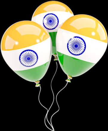 India Flag Themed Balloons PNG image