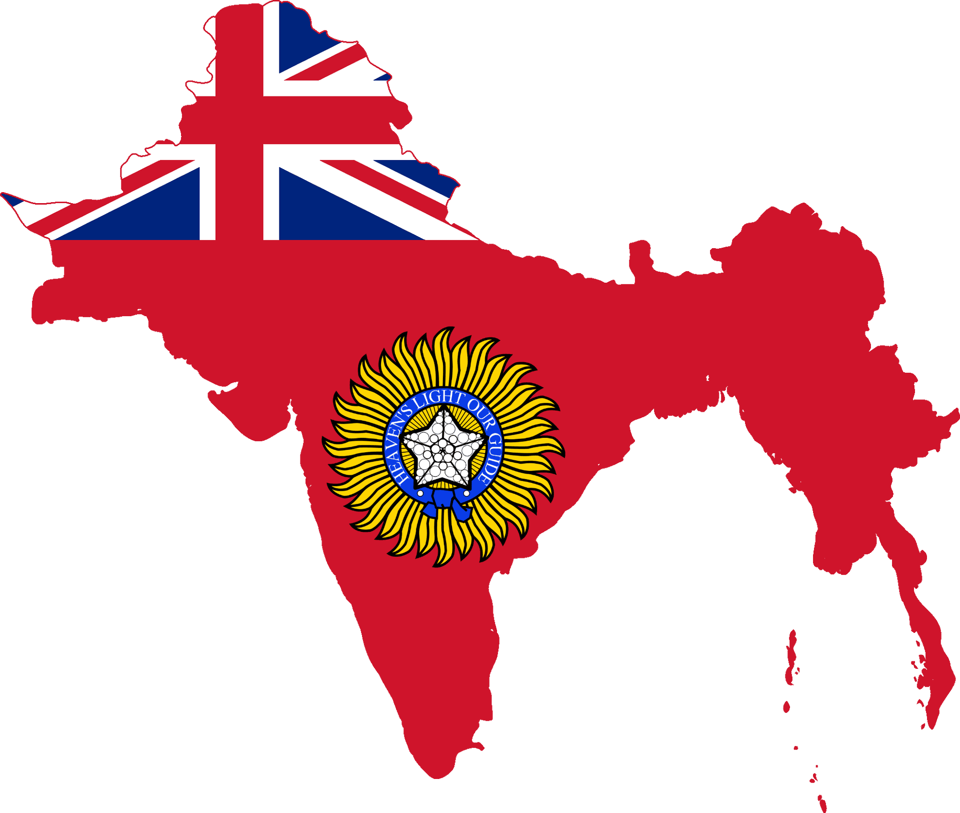 India Map British Raj Coatof Arms PNG image