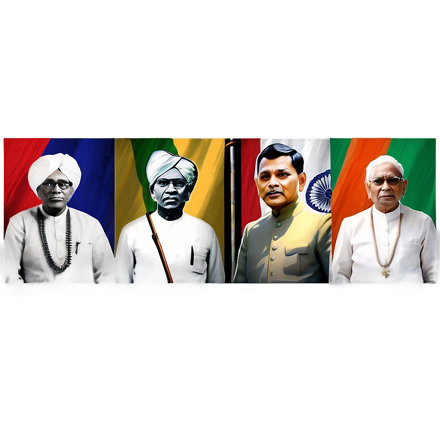 Indian Independence Movement Leaders Png Giy PNG image