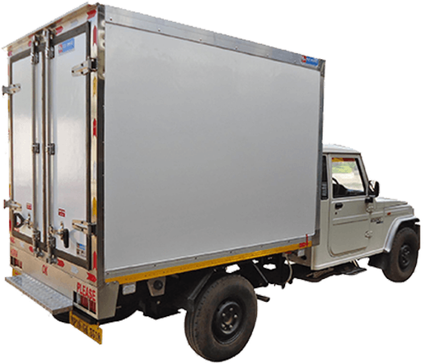 Indian Mini Truckwith Cargo Container PNG image