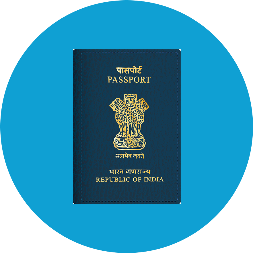 Indian Passport Cover PNG image