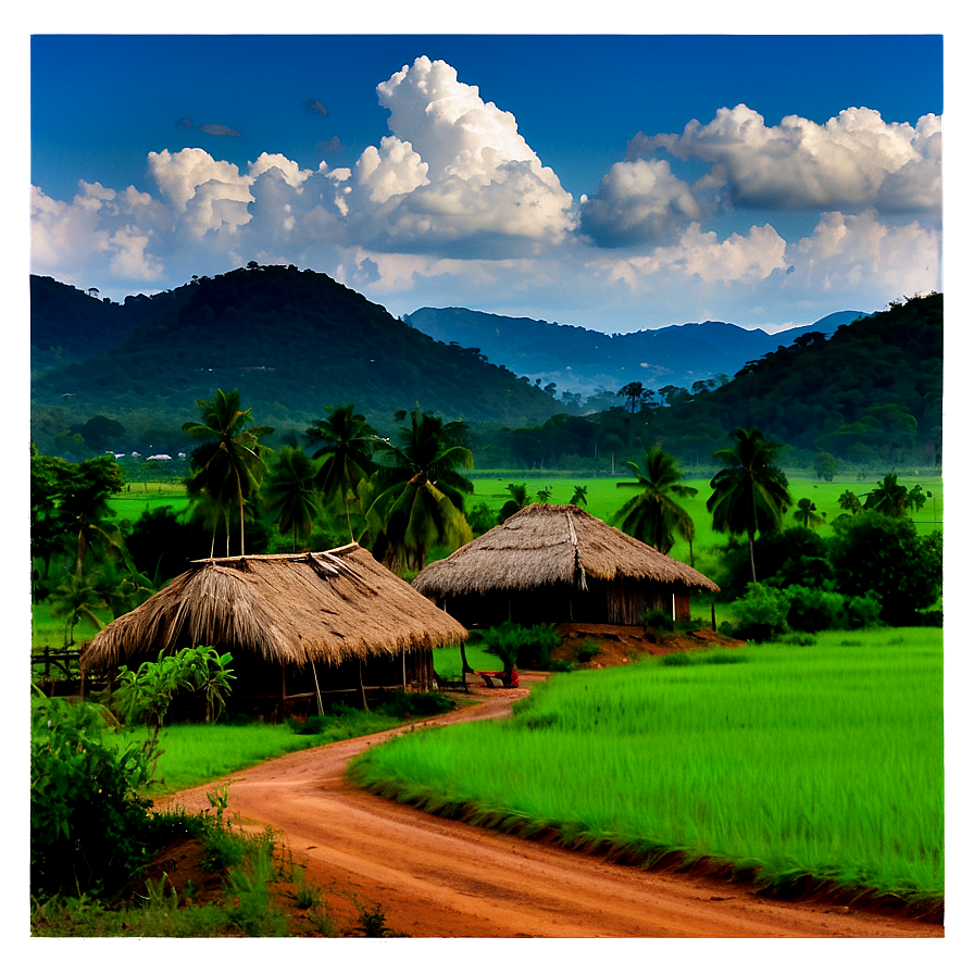 Indian Rural Landscape Png 06132024 PNG image