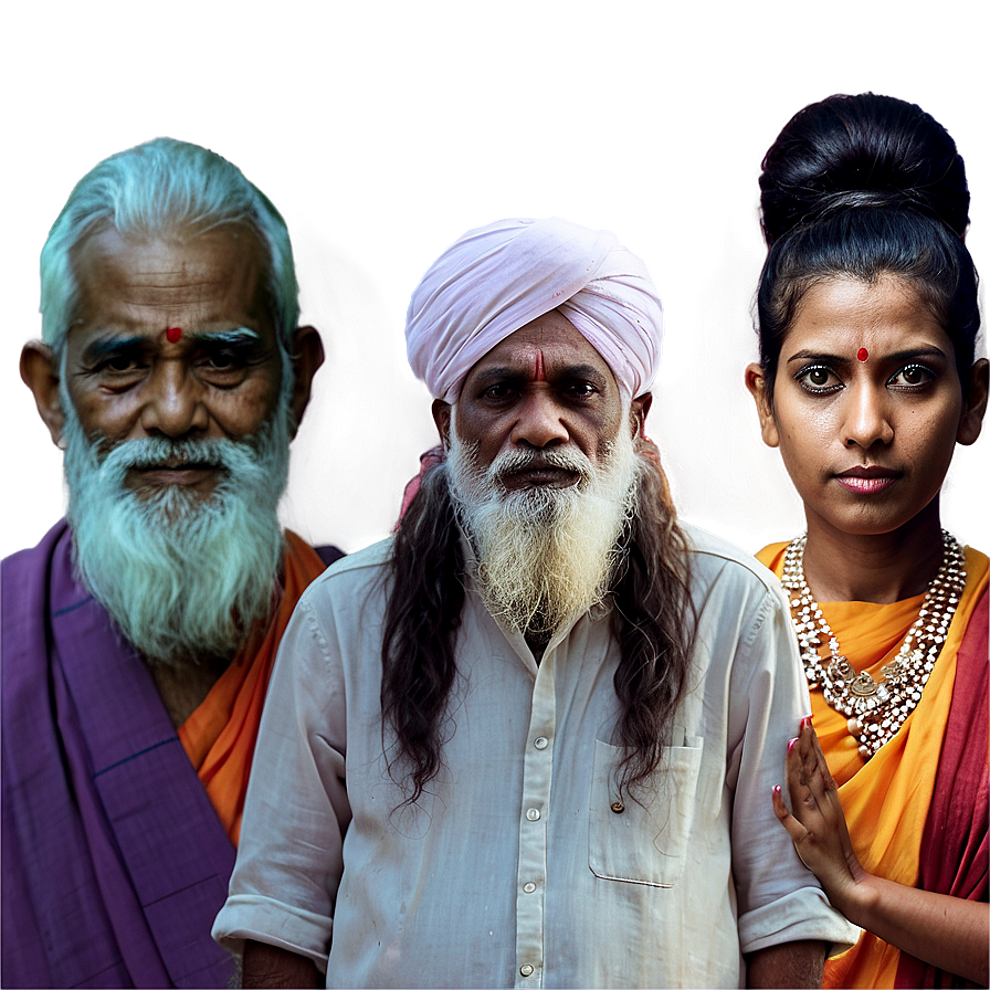 Indian Spiritual Gurus Png 06132024 PNG image