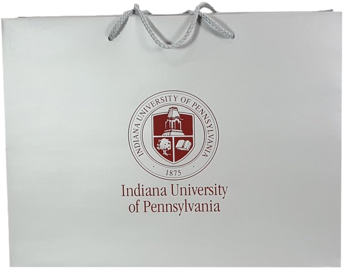Indiana Universityof Pennsylvania Shopping Bag PNG image