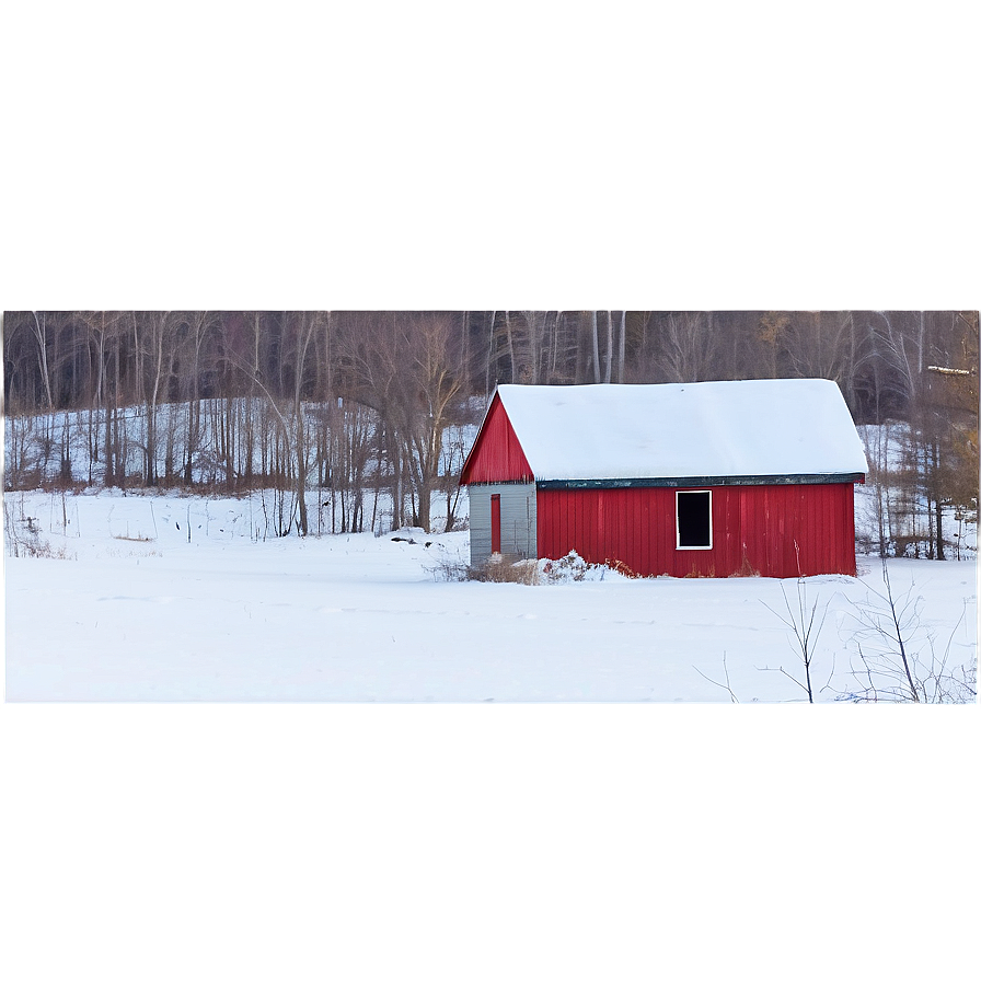 Indiana Winter Landscape Png 5 PNG image