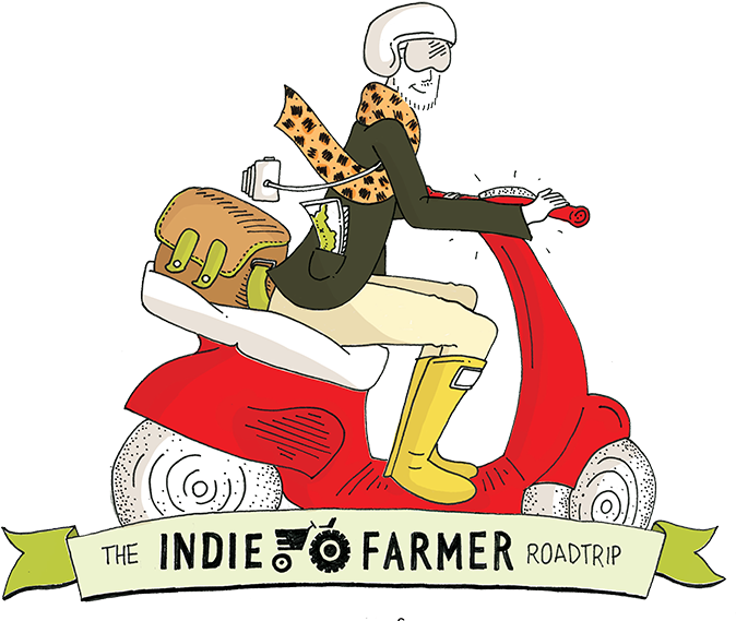 Indie Farmer Roadtrip Illustration PNG image