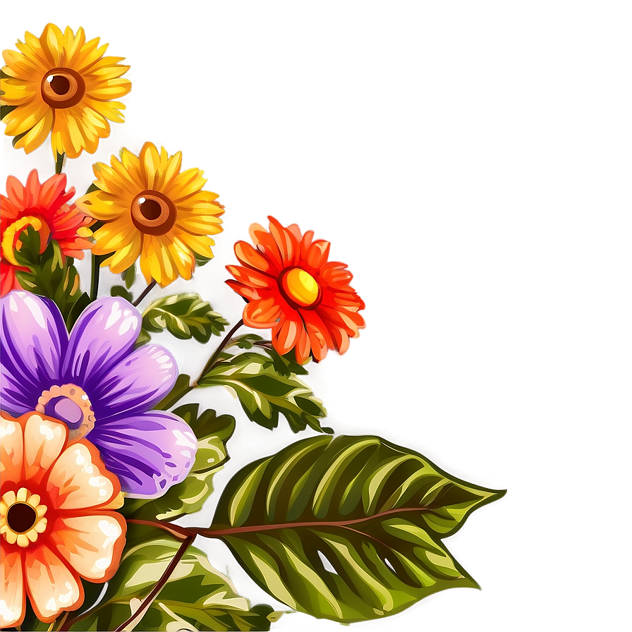 Indie Flower Bouquet Clipart Png Ent26 PNG image