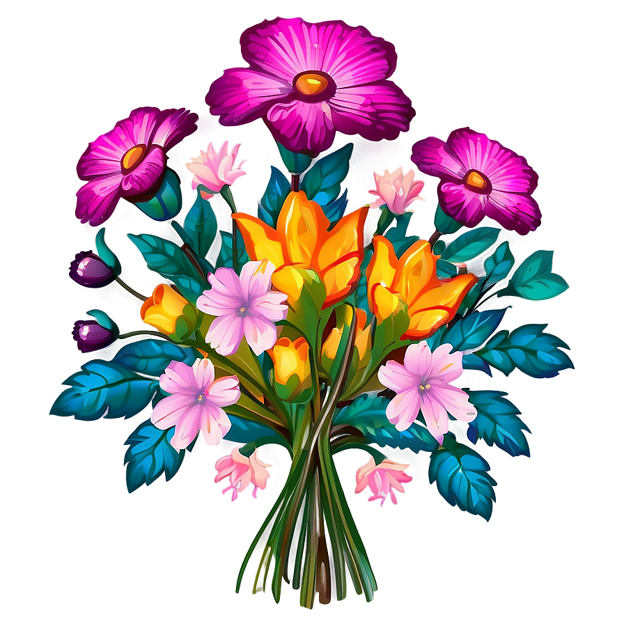 Indie Flower Bouquet Clipart Png Wmp22 PNG image