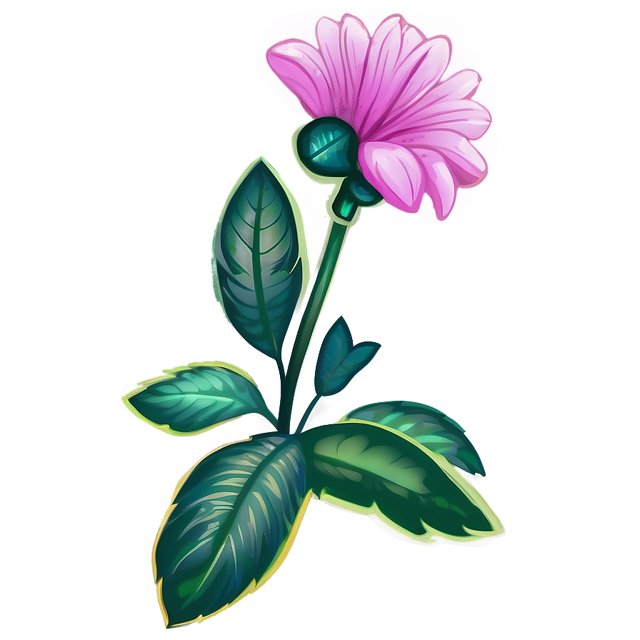 Indie Flower Cartoon Png 8 PNG image