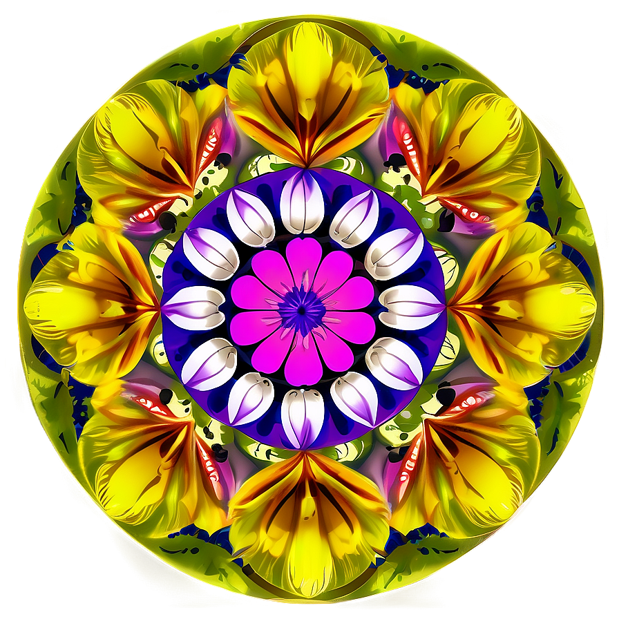 Indie Flower Mandala Design Png 74 PNG image