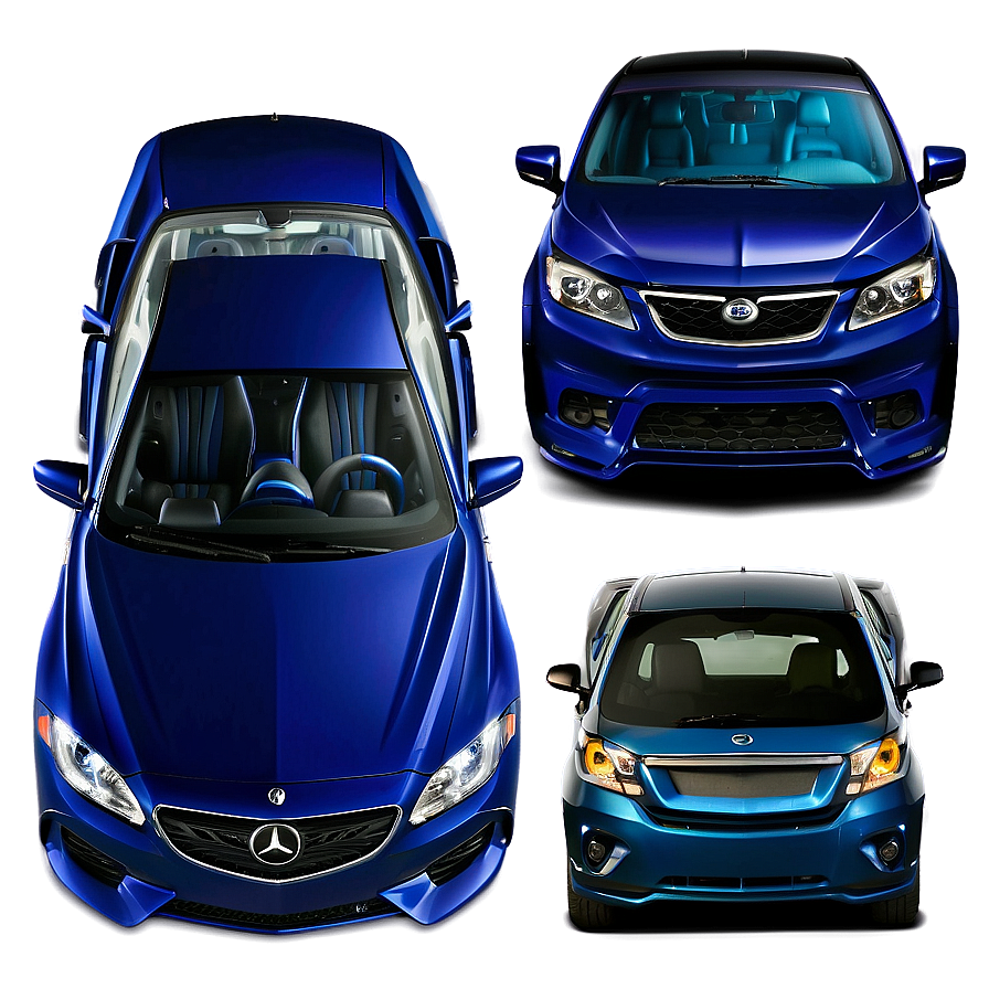 Indigo Blue Car Display Png 06252024 PNG image