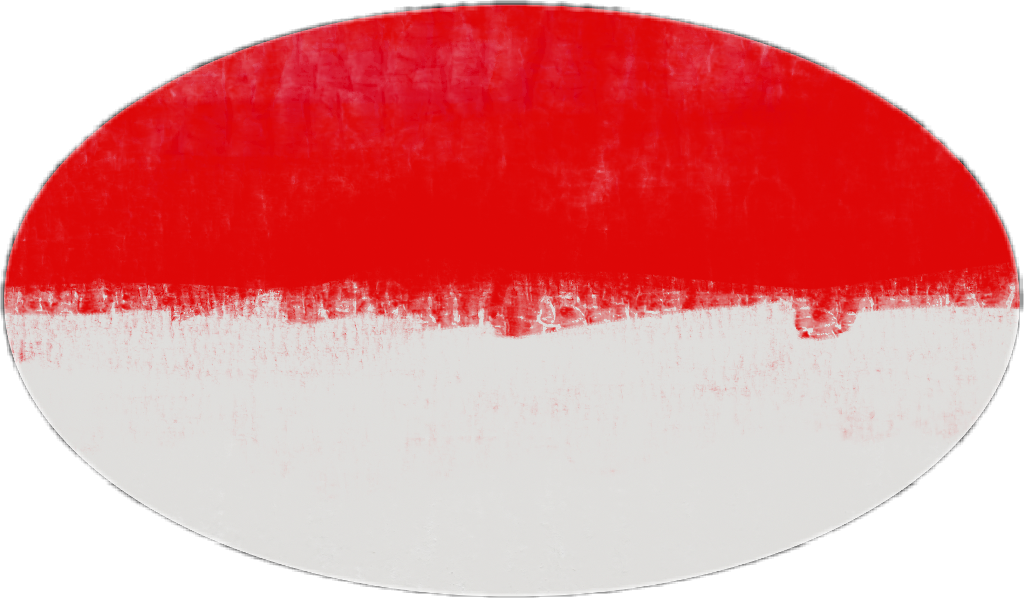 Indonesian Flag Oval Shape PNG image