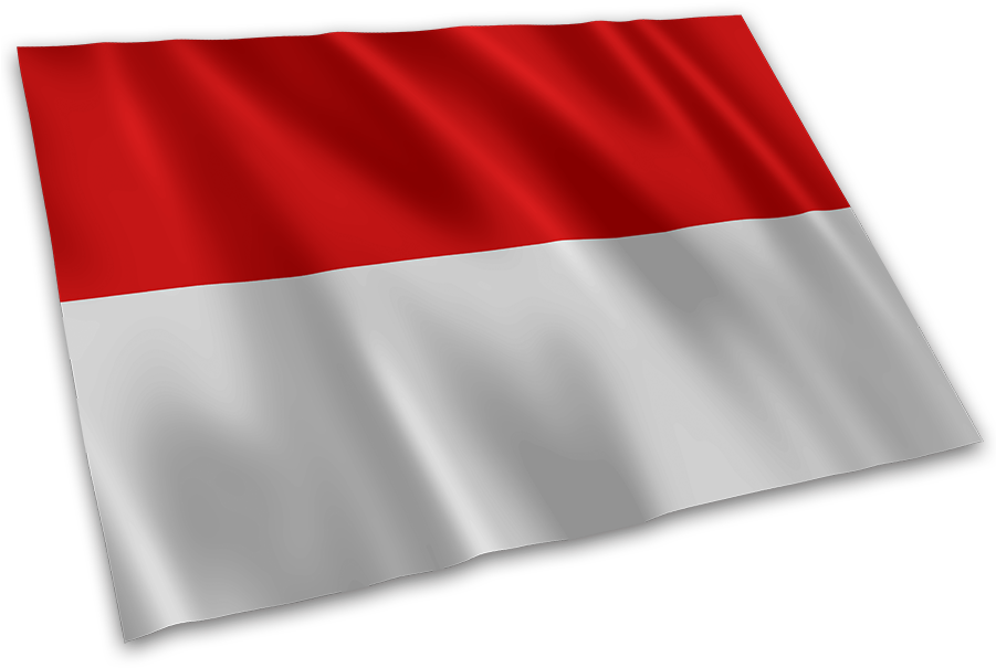 Indonesian Flag Waving PNG image