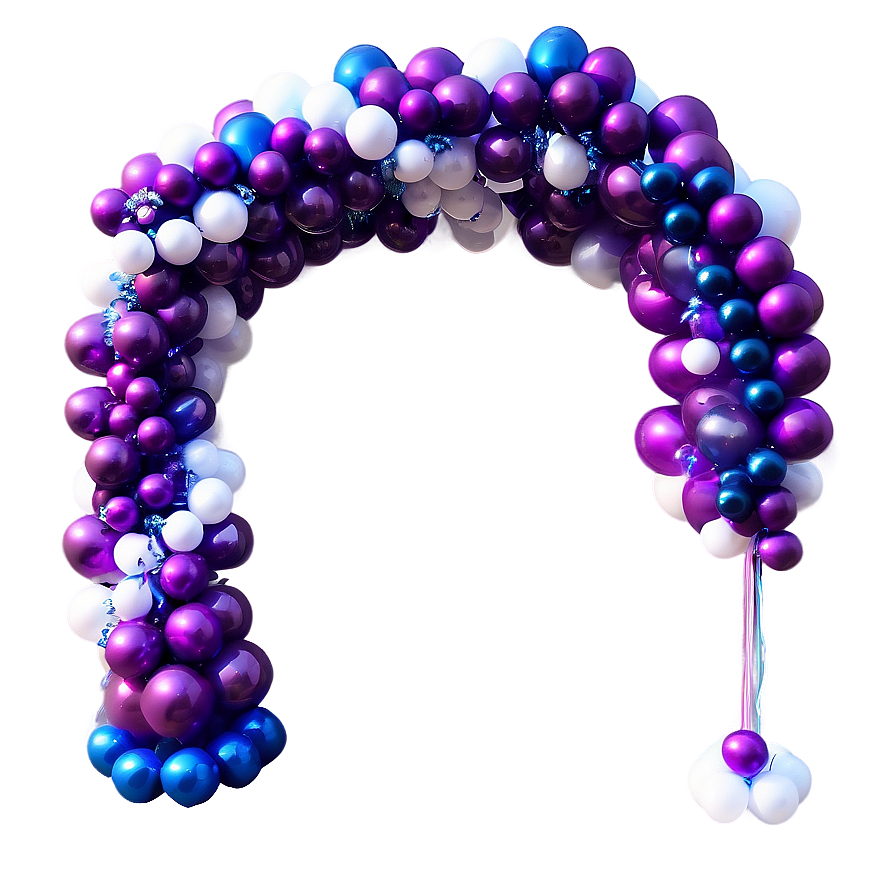 Indoor Balloon Garland Decor Ideas Png 06282024 PNG image