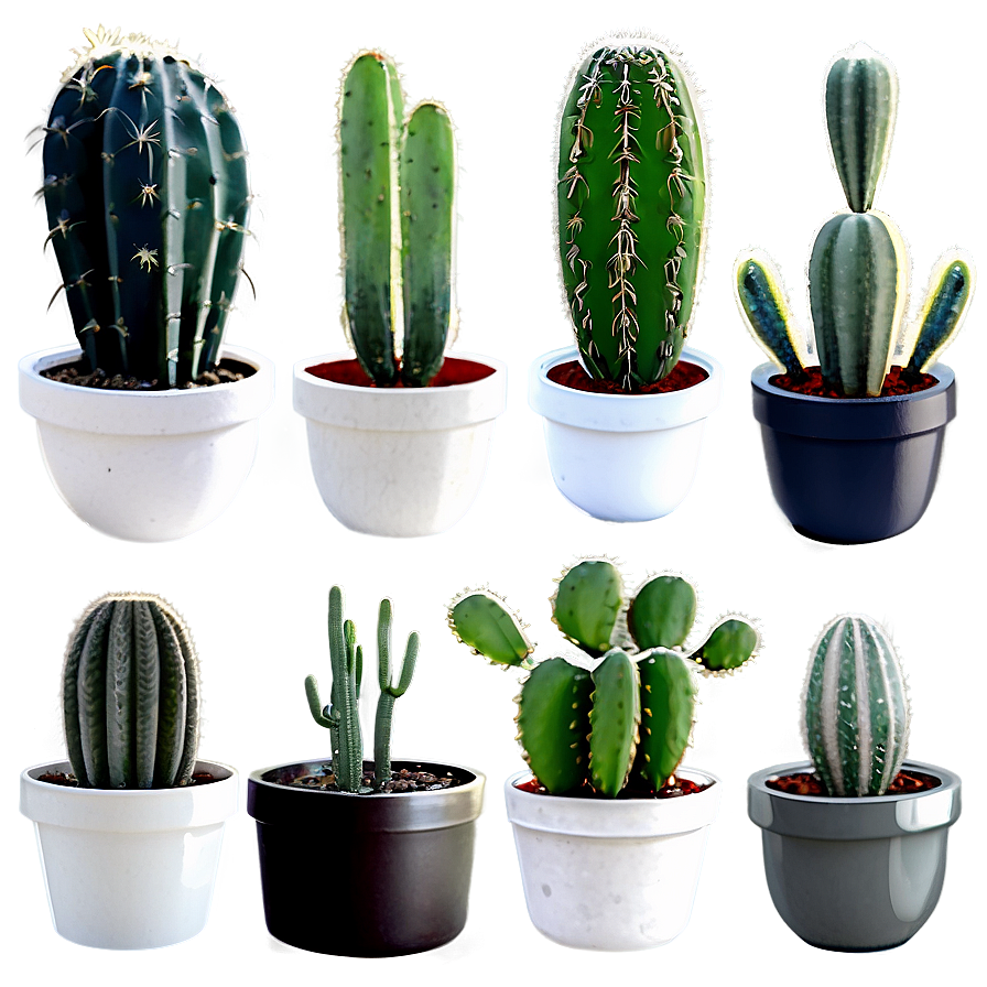 Indoor Cactus Collection Png 06252024 PNG image