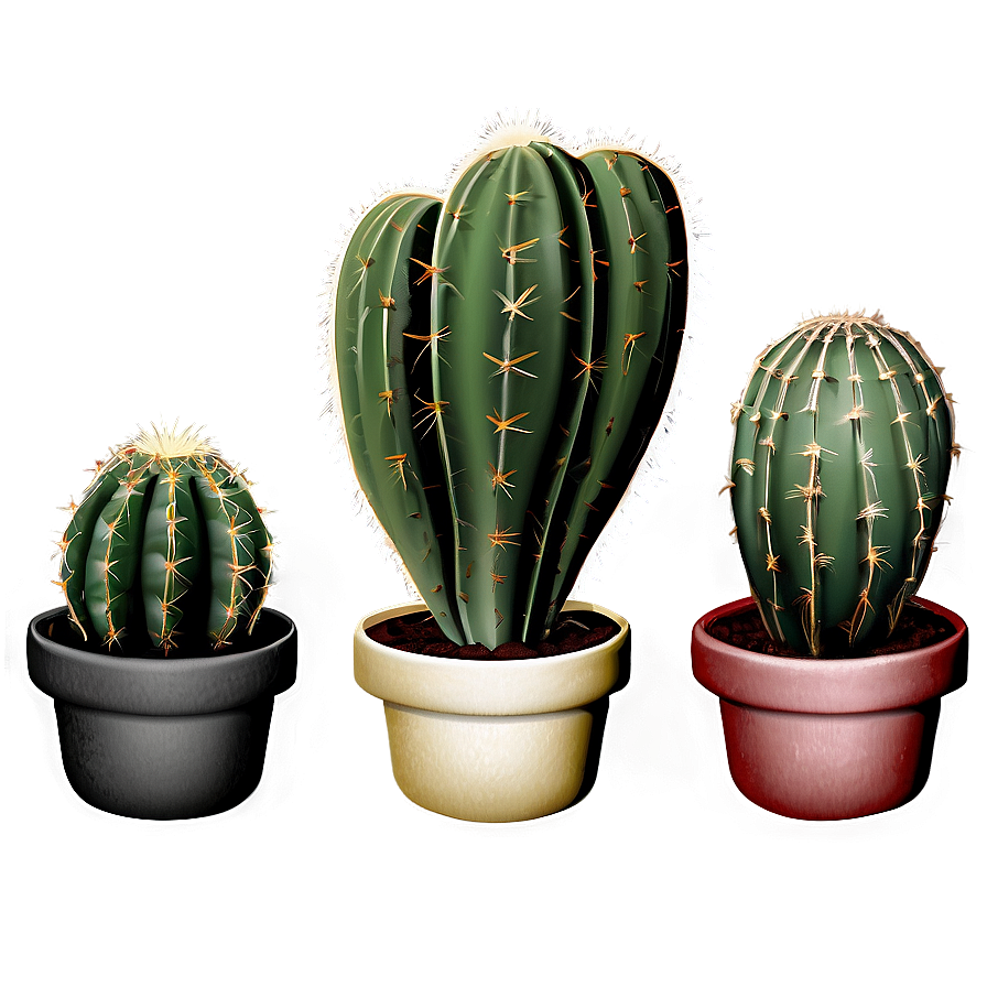 Indoor Cactus Collection Png 06252024 PNG image