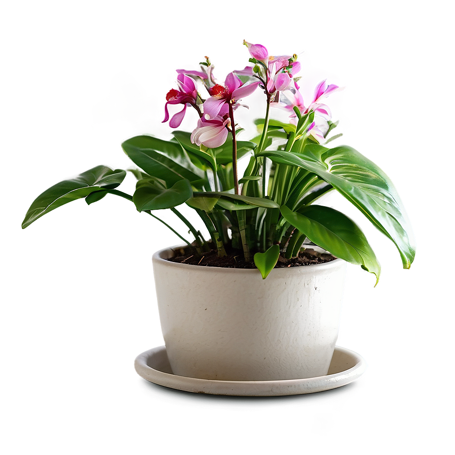 Indoor Plants With Flowers Png 06252024 PNG image