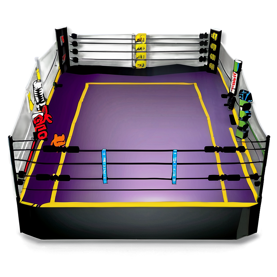 Indoor Wrestling Ring Scheme Png 06202024 PNG image