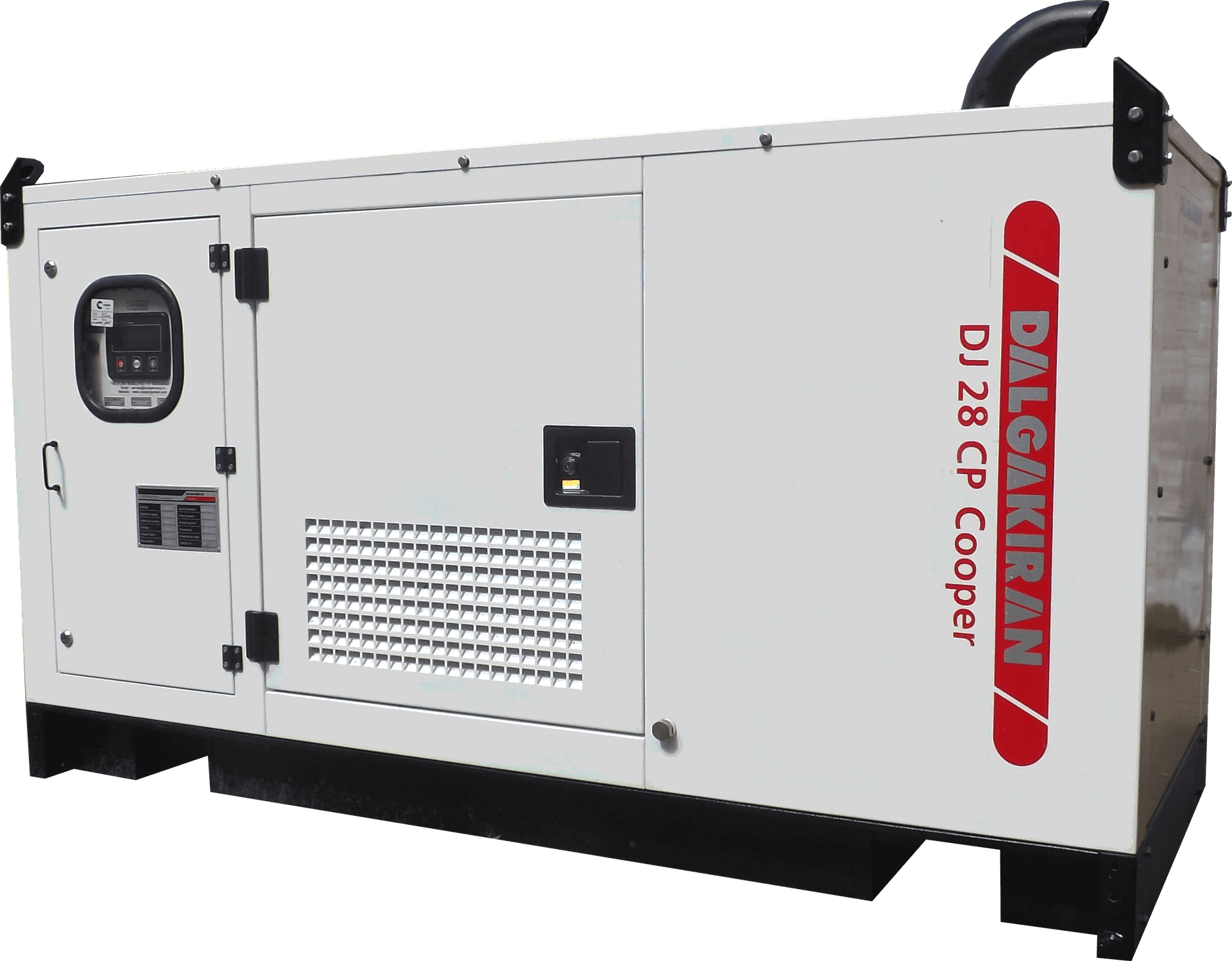 Industrial Diesel Generator White Background PNG image