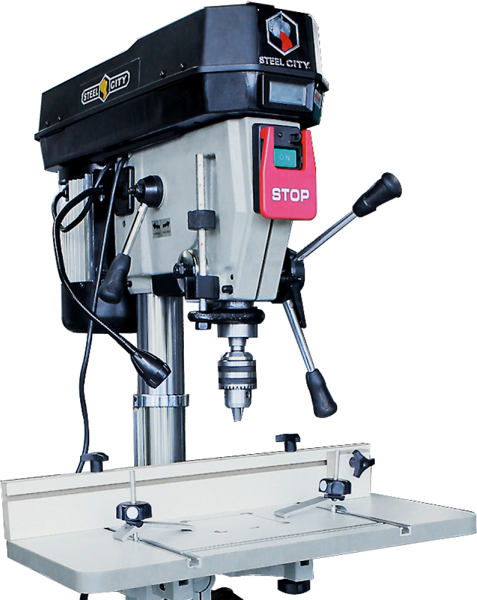 Industrial Drill Press Machine PNG image