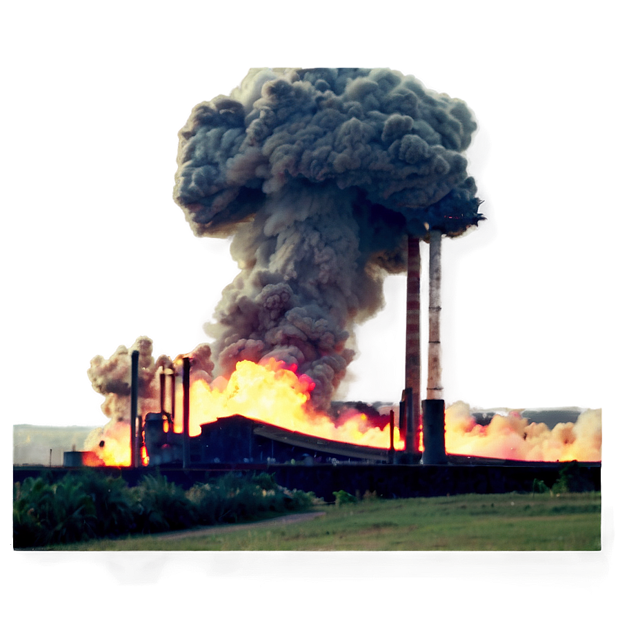 Industrial Explosion Accident Png Lth PNG image