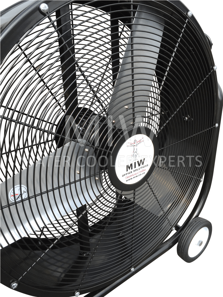 Industrial Floor Fan Black PNG image