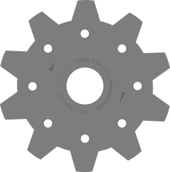 Industrial Gear Graphic PNG image