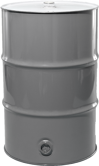 Industrial Gray Steel Drum PNG image