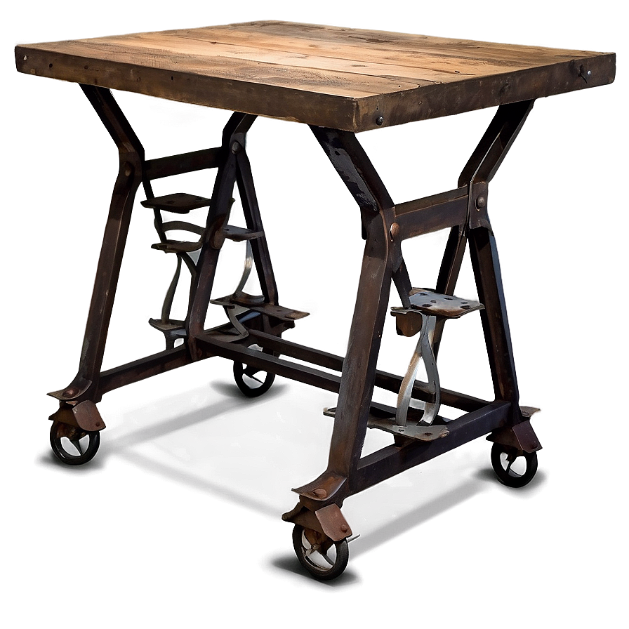 Industrial Iron Table Png Rll30 PNG image