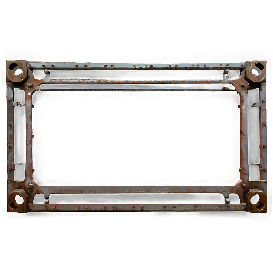 Industrial Metal Picture Frame Png Esa70 PNG image