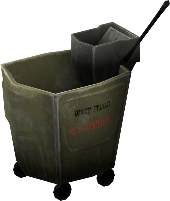 Industrial Mop Bucketwith Wringer PNG image
