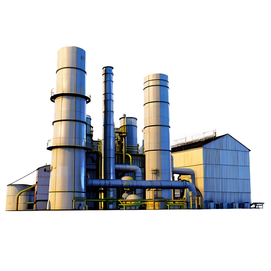 Industrial Power Plant Png Oxi63 PNG image