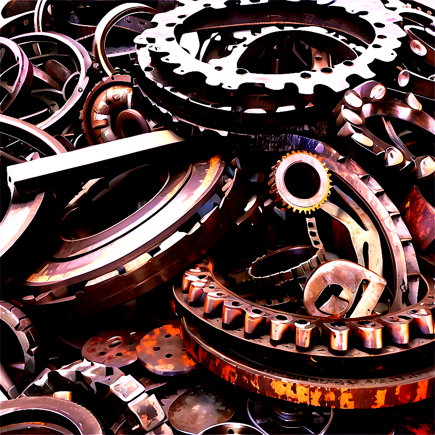 Industrial Scrap Metal Heap Png 06292024 PNG image