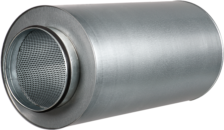 Industrial Silencer Steel Construction PNG image