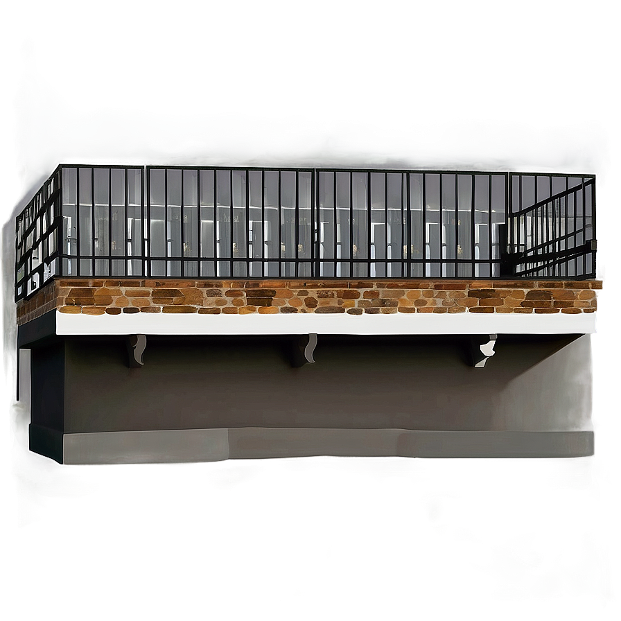 Industrial Style Balcony Png 06272024 PNG image