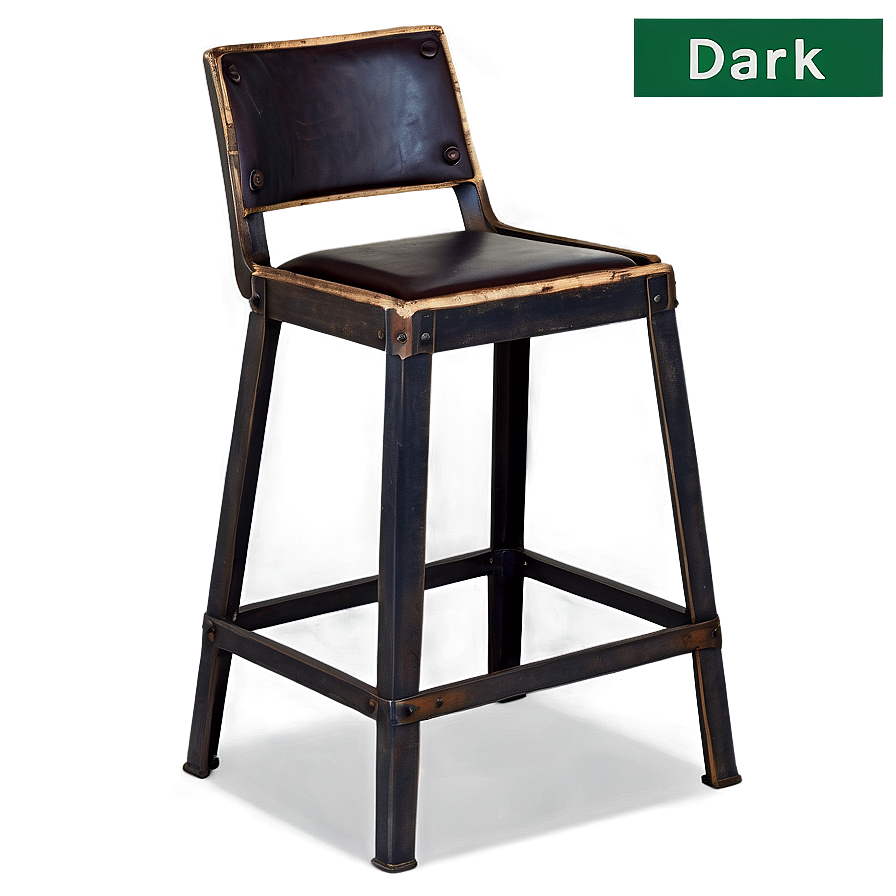 Industrial Style Barstool Png Pya PNG image