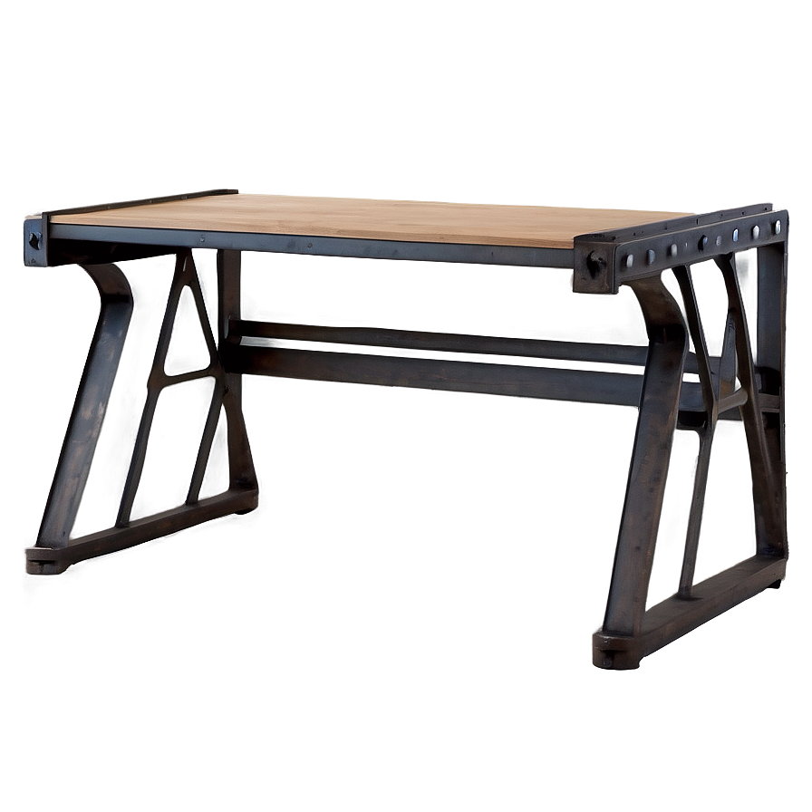 Industrial Style Desk Png 05042024 PNG image