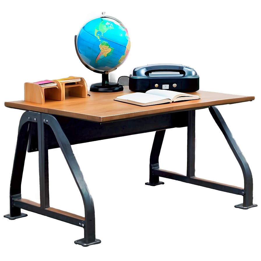 Industrial Style Student Desk Png Qvd49 PNG image