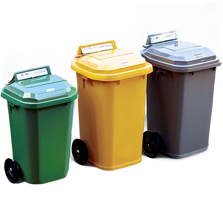 Industrial Trash Bin Arrangement Png 05252024 PNG image