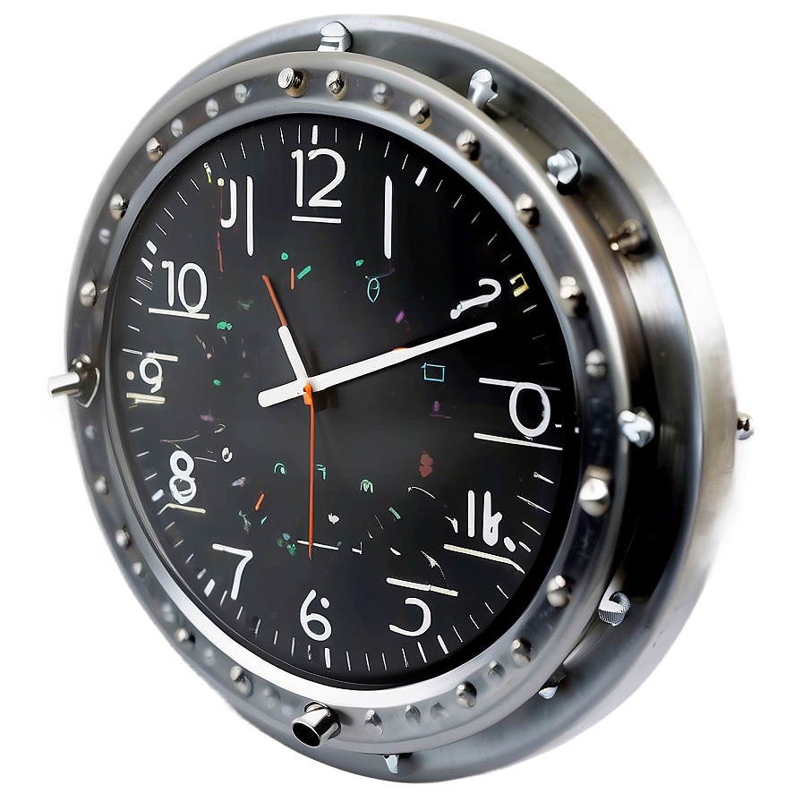 Industrial Wall Clock Png 44 PNG image