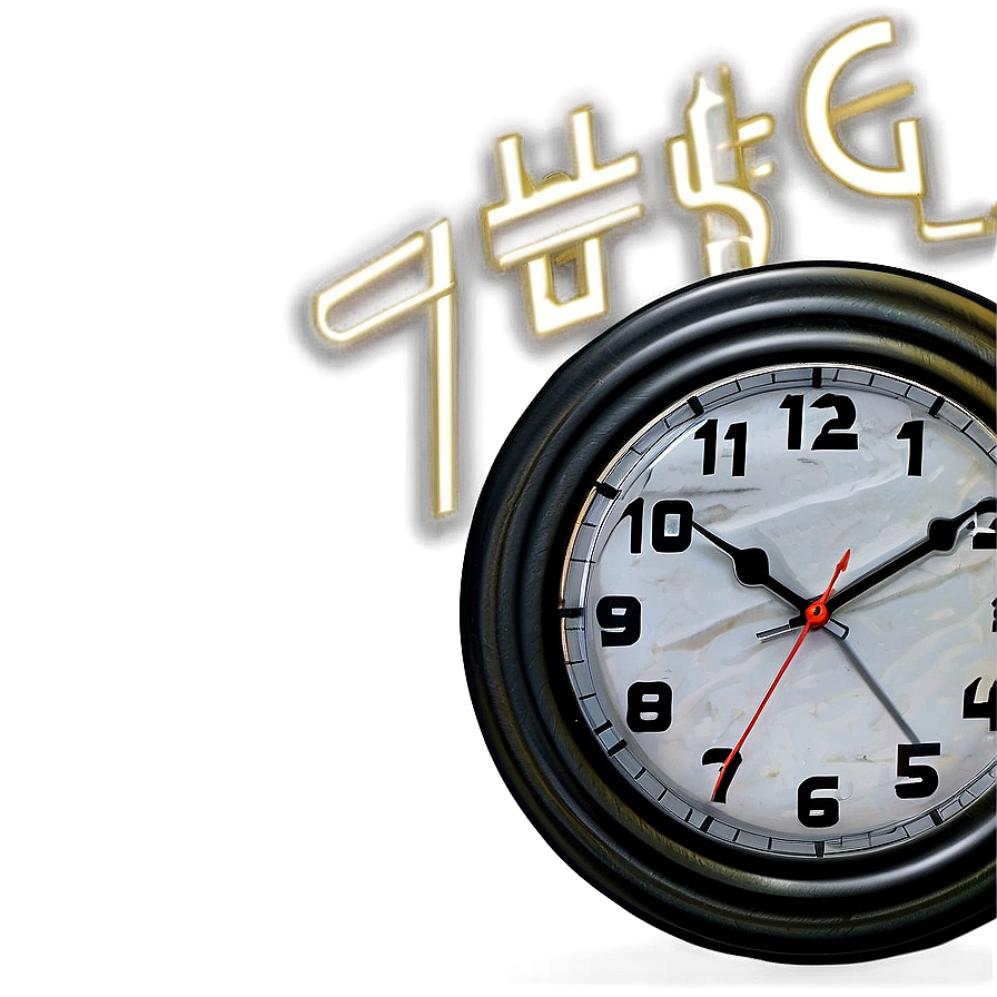 Industrial Wall Clock Png Xxt90 PNG image