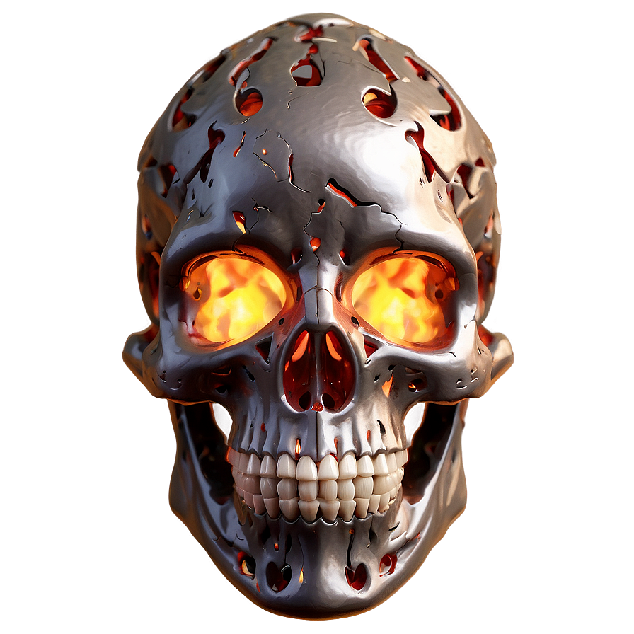 Inferno Encased Skull Png Qdg PNG image