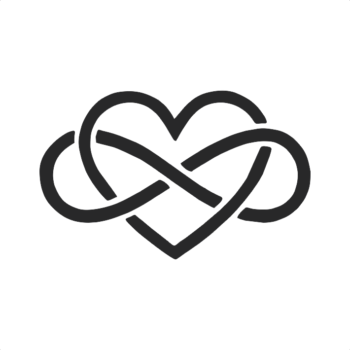 Infinity Heart Icon PNG image