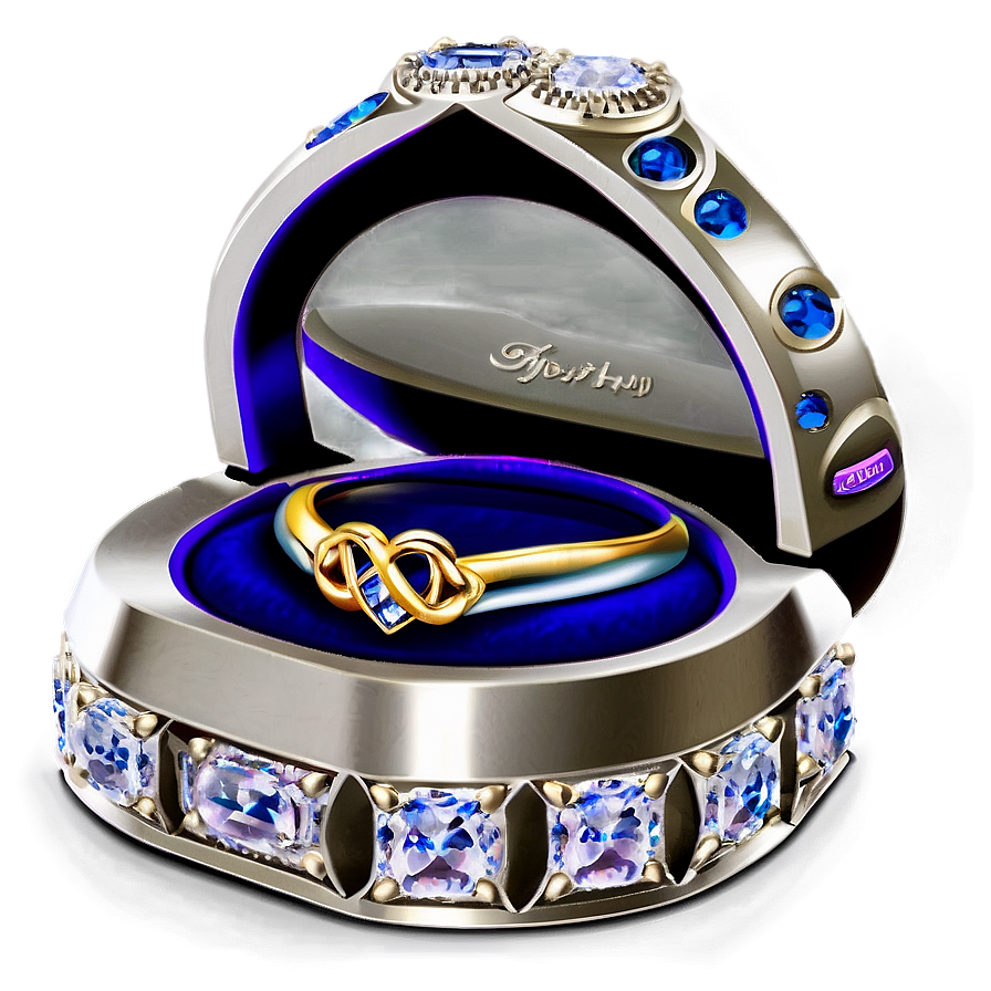 Infinity Ring Box Png 06282024 PNG image