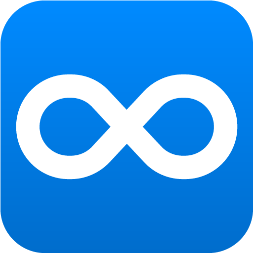 Infinity Symbol Blue Background PNG image