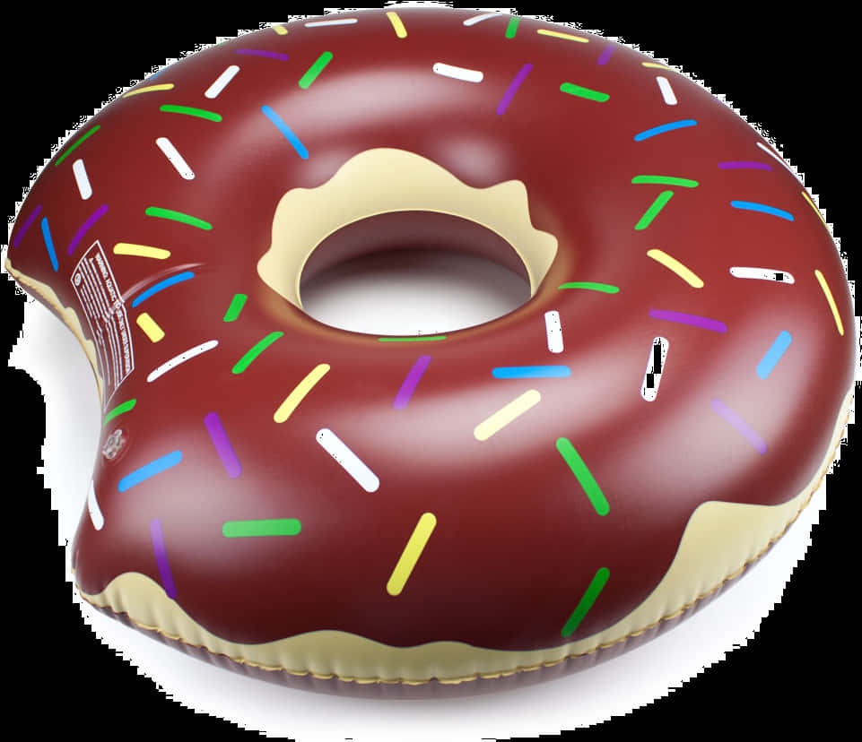 Inflatable Chocolate Sprinkle Donut Float PNG image