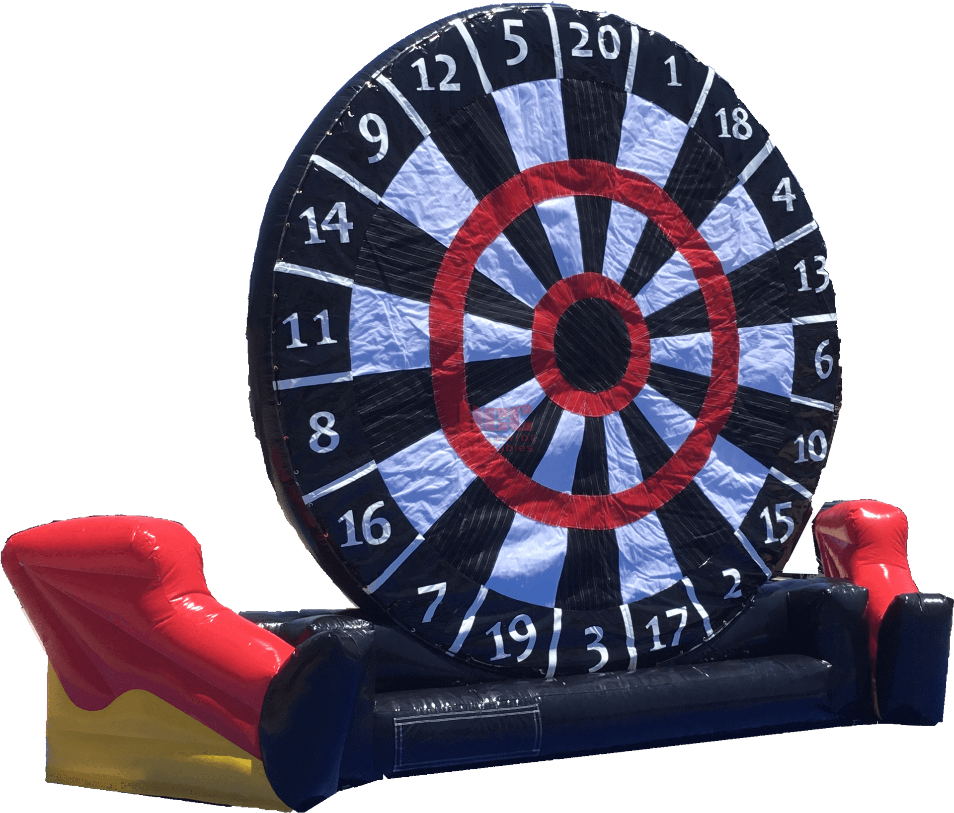 Inflatable Giant Dartboard Outdoor Game PNG image